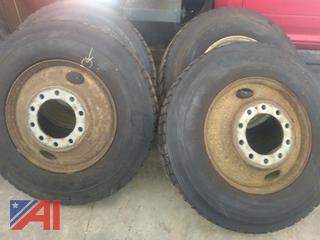 (5) Goodyear 11R24.5 Truck Tires